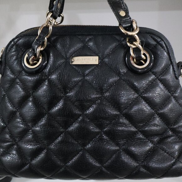 Kate Spade Quilted Leather Satchel Handbag - Picture 16 of 16